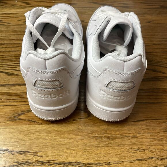 Reebok BB 4000 II Men’s Triple White Athletic Sneaker Shoes Leather Size 13 NEW main image 7